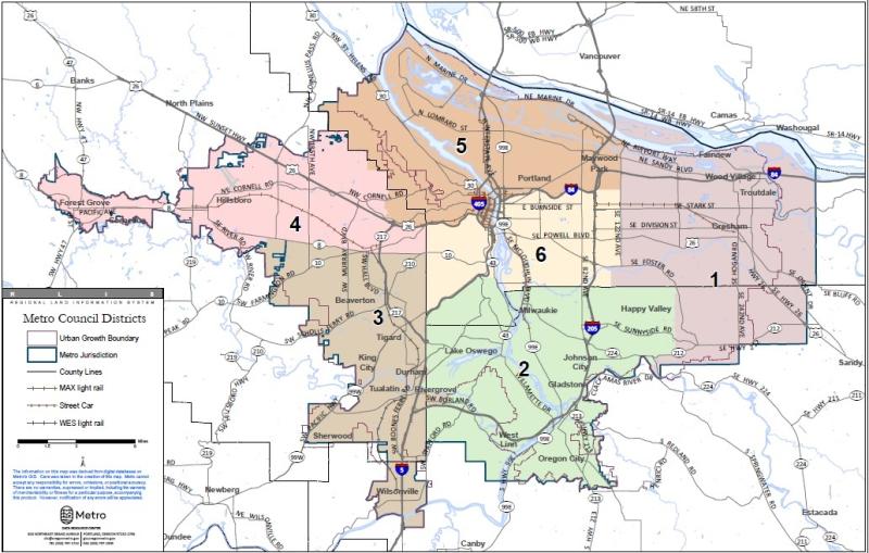 Portland Metro Map