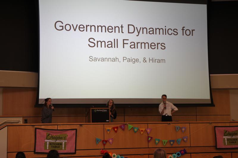 From left: Savannah Walker, Paige Coiner and Hiram Coiner