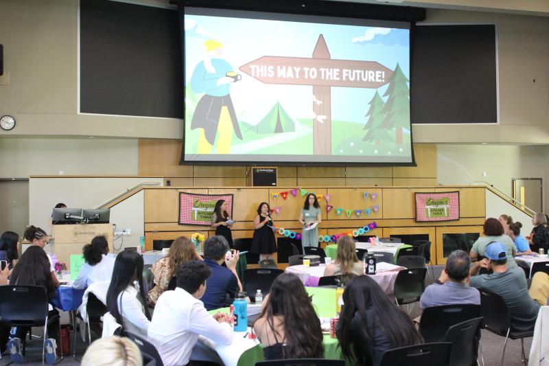 Judges announce winners in each category! From left: Estefania Zavala, Amanda Garcia-Snell and Lauren Huber